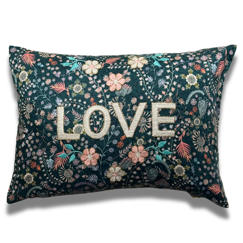 "Love" Embroidered Cushion (CS-822)
