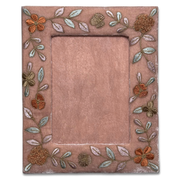 Sona Silk Velvet Tabletop Frame in Old Rose (#14)