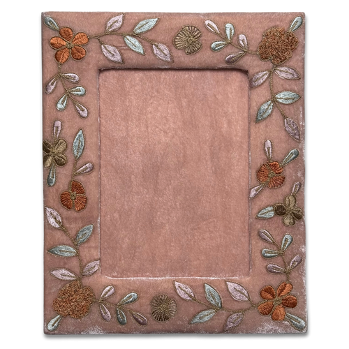 Sona Silk Velvet Tabletop Frame in Old Rose (#14)