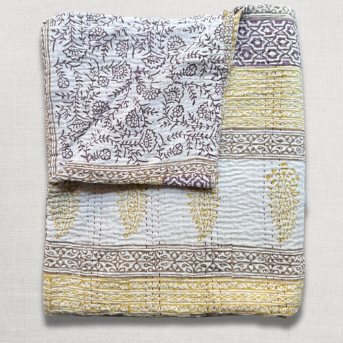 Vintage Sari Double Bedcover (JFDB-03)