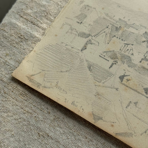 19th-century French Pencil Drawing by Alphonse Baril (#75)