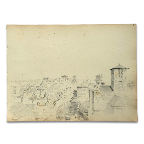 19th-century French Pencil Drawing by Alphonse Baril (#75)