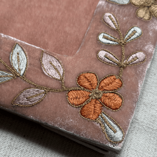 Sona Silk Velvet Tabletop Frame in Old Rose (#14)
