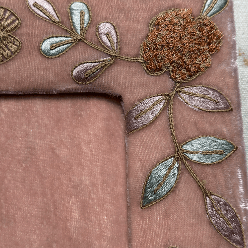 Sona Silk Velvet Tabletop Frame in Old Rose (#14)