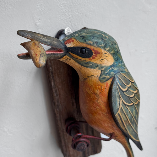 Black Forest Carved Bird with Fish (#12-13)