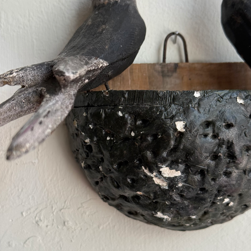 Early 20th-century Black Forest Carved Bird's Nest (BFB-12)