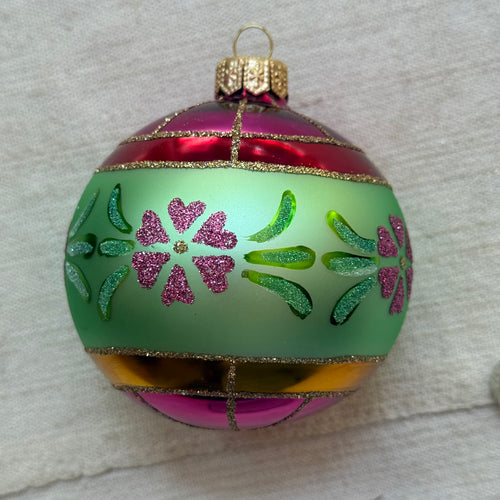 Floral Reflector Ornament