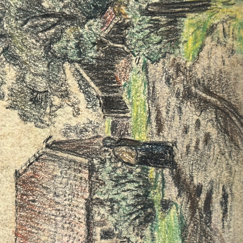 Evert Rabbers Early 20th-century Landscape Drawing (ER2412)