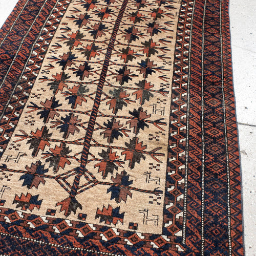 2’ 7” x 4’ 6” Vintage Belouch Rug