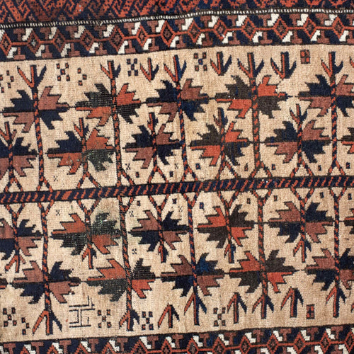 2’ 7” x 4’ 6” Vintage Belouch Rug
