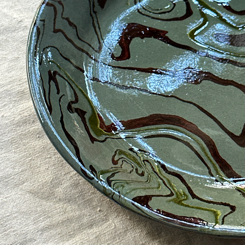 Marbled Dinner Plate in Fontainebleau (FB #748)