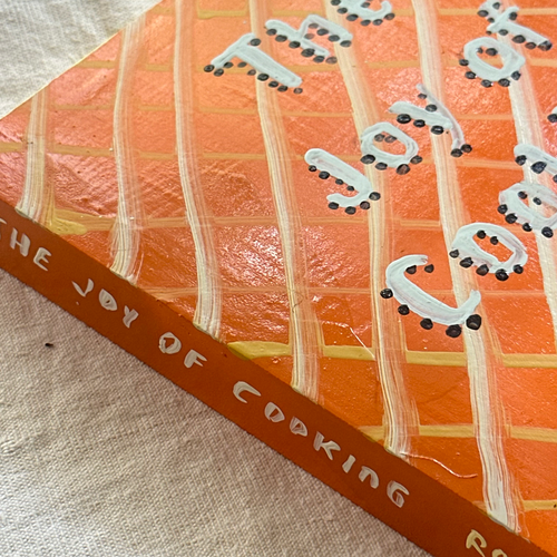 Leanne Shapton "The Joy of Cooking" Painted Wooden Book