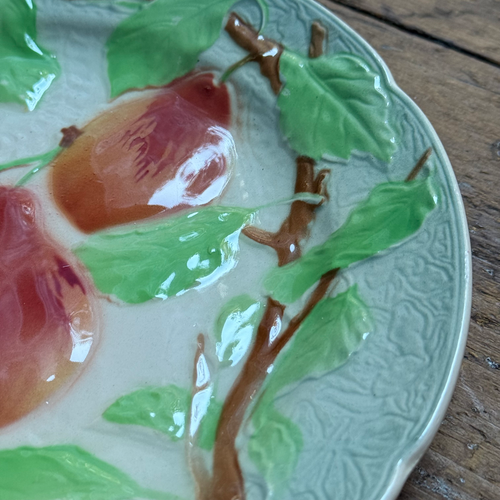 Set of 4 Early 20th Century French Fruit Plates