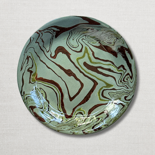 Marbled Dinner Plate in Fontainebleau (FB #748)