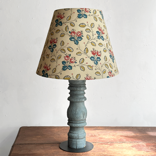 Custom Décors Barbares Lampshade in Les Grosseilles Red & Blue