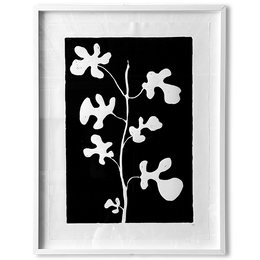 Hugo Guinness "Fig" Custom Framed Linocut