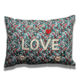 "Love" Embroidered Cushion (CS-823)