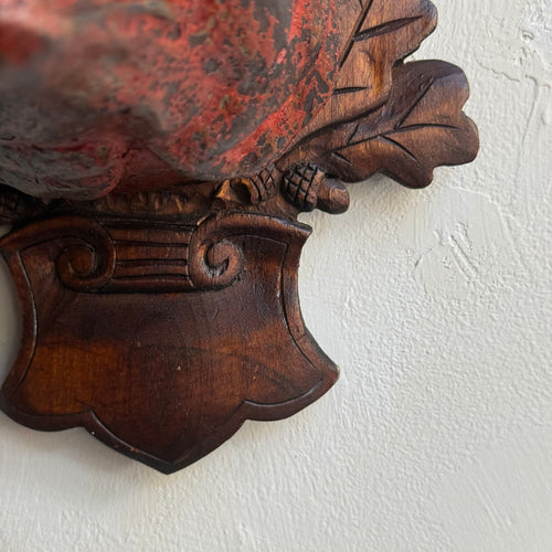 Black Forest Carved Fox Head (BFF-517)