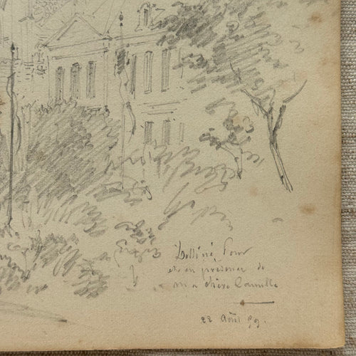 19th-century French Pencil Drawing by Alphonse Baril (#76)