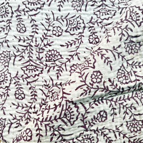 Vintage Sari Double Bedcover (JFDB-03)