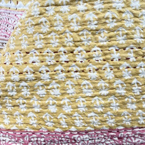 Vintage Sari Double Bedcover (JFDB-03)