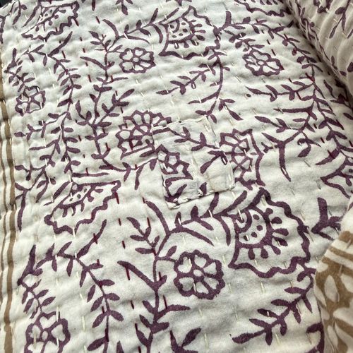 Vintage Sari Double Bedcover (JFDB-03)