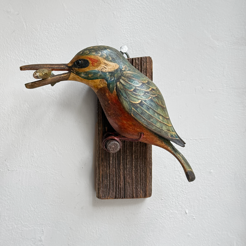 Black Forest Carved Bird with Fish (#12-14)