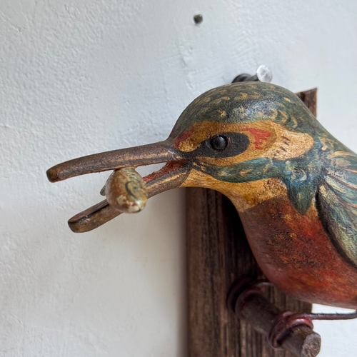 Black Forest Carved Bird with Fish (#12-14)