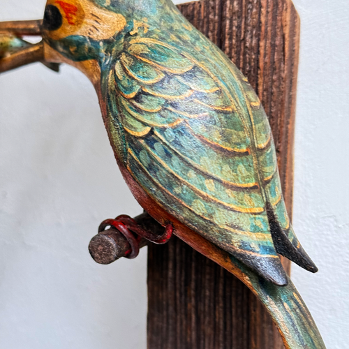 Black Forest Carved Bird with Fish (#12-14)