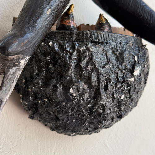 Early 20th-century Black Forest Carved Bird's Nest (BFB-13)