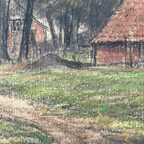 Evert Rabbers Early 20th-century Landscape Drawing (ER2413)