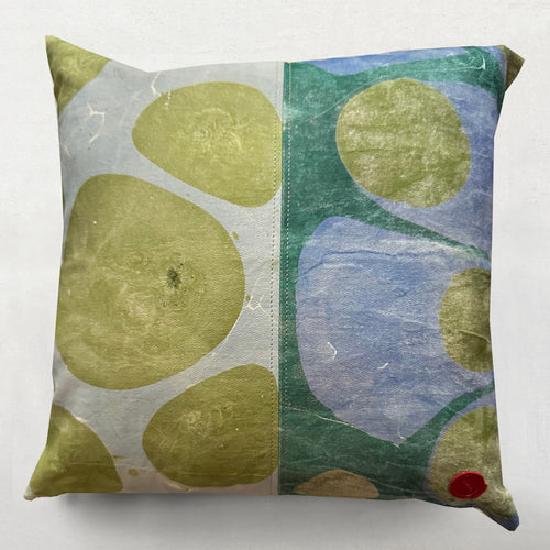 Hand Marbled One of a Kind Pillow No. MP615