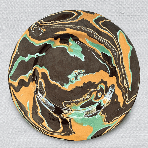 Marbled Dinner Plate in Byzance (1115)