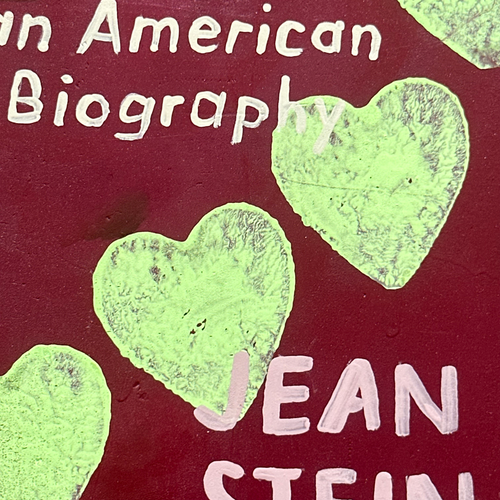 Leanne Shapton "Edie: an American Biography" Painted Wooden Book