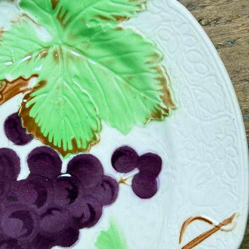 Set of 4 Early 20th Century French Fruit Plates