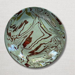 Marbled Dinner Plate in Fontainebleau (FB #749)