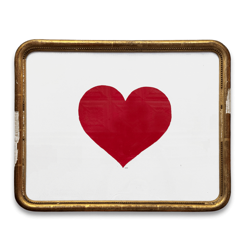 "Red Heart" in a Vintage Frame