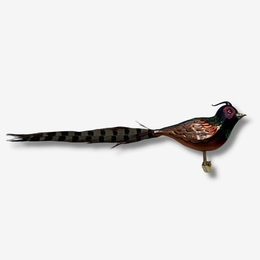 Peasant with Feather Clip-on Ornament