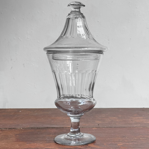 Large Footed 19th-century French Candy Jar (17L)