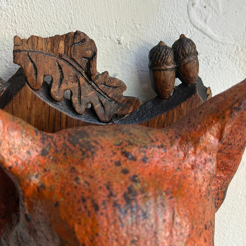 Black Forest Carved Fox Head (BFF-518)