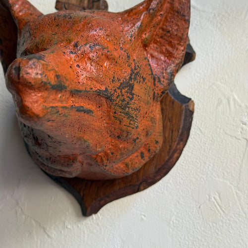 Black Forest Carved Fox Head (BFF-518)