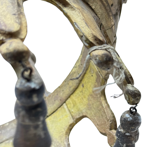 19th-century Italian Carved Wood Crown