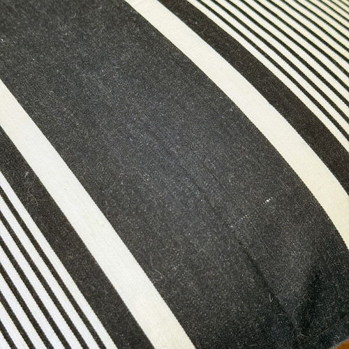 Custom 19th-century French Ticking Pillow (#3-09)