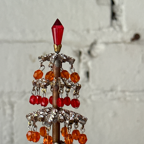 Crystal Jeweled 3D Tree with Beads