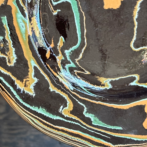 Marbled Dinner Plate in Byzance (1116)