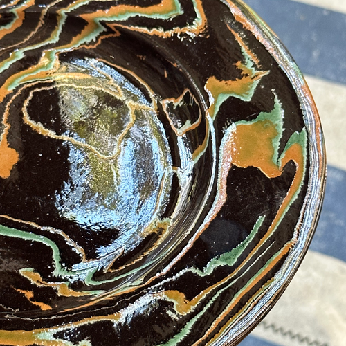 Marbled Dinner Plate in Byzance (1116)