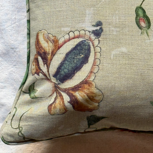 Custom John Derian for Pierre Frey "Le Paravent Chinois" Pillow in "Chantilly Cream" (#17)