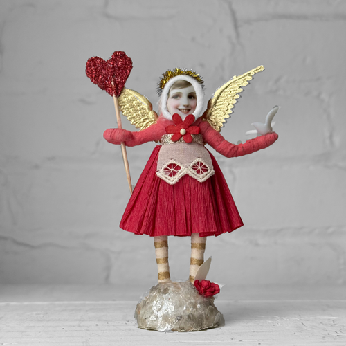 Spun Cotton Pink Valentine's Day Angel #16