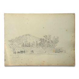19th-century French Pencil Drawing by Alphonse Baril (#77)