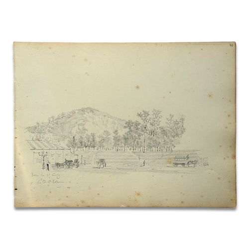19th-century French Pencil Drawing by Alphonse Baril (#77)